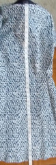 TORY BURCH PONTE DRESS « Vienna » Blue White Geometric Zip Front, Women&rsquo;s XS