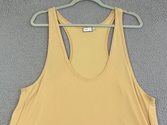 SYMPLI Canada Tank Tunic Dress Asymmetric Draped Pockets Stretch Lagenlook L