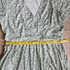 Green Floral Midi Maternity & Nursing Dress With Pockets – Women’s XL