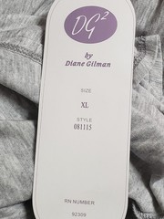 Diane Gilman Asymmetrical Hem Long Sleeve Dress Size XL
