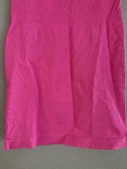 OQQ Dress Size Medium Pink Ribbed Fitted Sexy Square Neck Sleeveless Bodycon