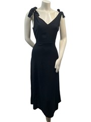 Mossimo Dress Womens Size Medium Black Sleeveless Vneck Stretch Pockets