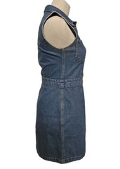 BDG Urban Outfitter Denim Mini Dress Blue Y2K Button Up Cowgirl Western Size S