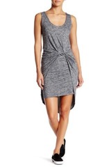 Vaniy Room 121722 Women&rsquo;s Knit Knot Grey Hi-Low Sleeveless Dress Size Medium