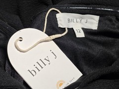NWT Billy J Holly Midi Womens Size 12 Black Classic Silhouette