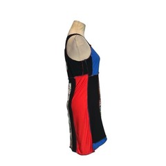 Styles Ever After Super Heroes patch work tank mini dress size Small