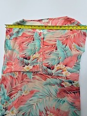 Mismash Women&rsquo;s Strapless Coral Teal Floral M Dress