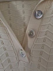 & Other Stories BNWT Cream Pointelle Midi Dress S 8