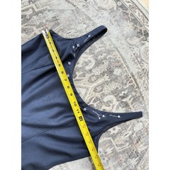 VTG Laundry by Shelli Segal 90’s Sleeveless Sheath Dress 8 Navy Silk Cocktail