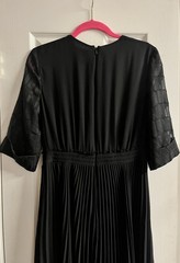 Fabulous Reiss Paola Black Pleated Dress Size 6