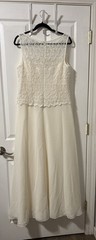 David’s Bridal Michaelangelo Ivory Lace Embroidered Sequin Wedding Dress Size 14