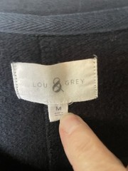 Lou & Grey Black Tee Shirt Dress Size Medium Stretch