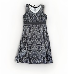 The North Face Women&rsquo;s Monochrome Chevron Dress Black White Sleeveless L Hiking