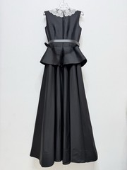 Womens Self-Portrait Round Neck Contrasting Tank Midi Dress