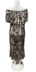 Muche Et Muchette Gold And Brown Long Dress One Size