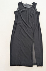 Worthington Women&rsquo;s Maxi Dress Size 20W Black Sheath Slit Classic Jumper 90s