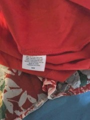 💐EUC Bobeau Floral Ruffle Open Lined Sundress Red Tropical Print MMedium🌞