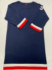 Grateful Dead Womens Navy Henley Dress By SEC.119 With Dancing Bear Logo Size S
