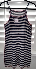 NWT Lovestitch Crochet Striped Dress Cover Up Size Small Boho Beach Vacation