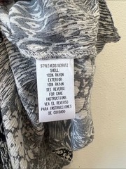En Creme V-Neck Patchwork Print Asymmetrical Midi/Maxi Dress Size M