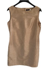 100% Silk Finity Sheath/Jacket Beach, Fully Lined Dress Sz 6-37”Long New W/Tags