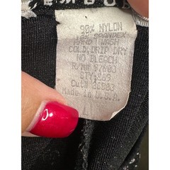 VTG Newport Mini Dress Large Black Floral 90s Grunge Scoop Neck Stretchy USA