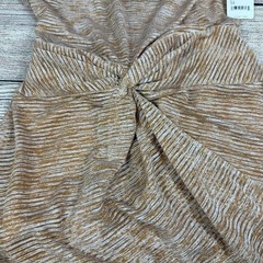 Free People Movement NWT Skort Mini Dress Medium Sheer Striped Open Racer Back