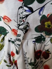 Floral Pattern Cottagecore Botanical Print Dress Size XL No Brand Tag