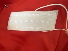 Keepsake the Label Aster Red Cut Out Midi Dress SizeM