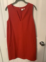 Gap Women&rsquo;s Red Knee Length Fit Light Dress Sz XS