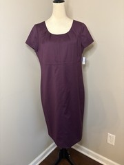 Pendleton NWT Burgundy Dress Wool Blend Lined Stretch Minimalist Career Size 12