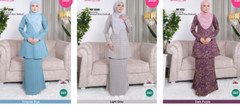 Baju Kurung Riau Long sleeve Modest wear cotton XS inclu. shipping fee FeDex
