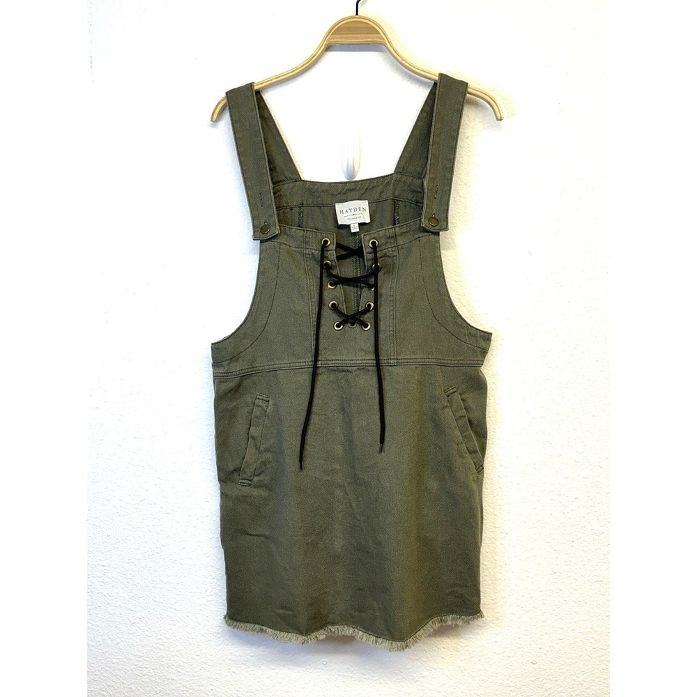 Utility Skirt Olive L California Farmer Outdoor Lace Up Goblin Gardener Y2K