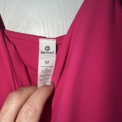 Hot Pink Medium Support Strappy Athletic Dress 90 Degrees , Size M with Pads