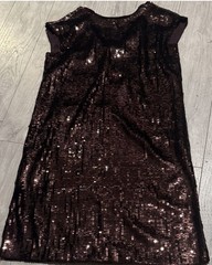 maeve shift dress wine bordeaux sequin short sleeve petite xsp party