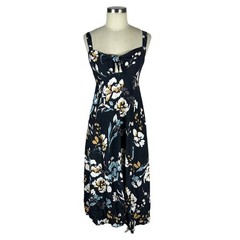 YUMI KIM Black Floral Cutout Midi Dress Women&rsquo;s Small NWOT Preppy Chic
