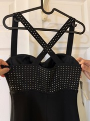 Guess Marciano Black Studded Evening Dress