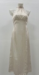 Ladies Ex New Look Halter-neck Polka Dot Midi Dress Size 8 10 12 14 16 18
