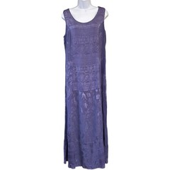 Vintage Citron Santa Monica Maxi Dress Boho Whimsigoth Lagenlook Patchwork
