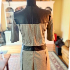 Theory Women&rsquo;s Grey and Black Dress