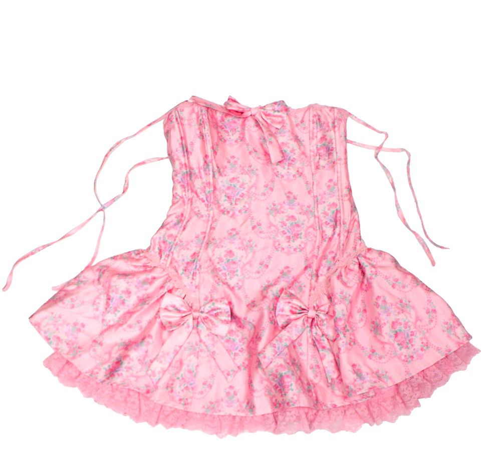 Dolls Kill x Strawberry Shortcake Pink Corset Bow Dress [Size SMALL]