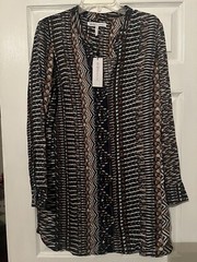 BCBGeneration Printed Long Sleeve Mini Dress Size M NWT MSRP $78.00