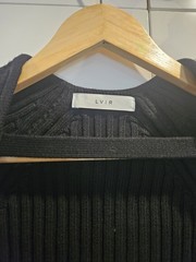 LVIR Ribbed-knit midi dress and cardigan set – Size L – NWT