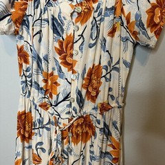 Abel The Label Womens Dress Small Ocean Breeze Floral Off Shoulder Maxi Hi Low