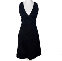 NWT Rag & Bone Open Back A-Line Classic Black Dress LBD V-Neck Sz 8 Cocktail