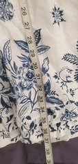 Gap Blue White Floral Fit & Flare Sundress Dress Pleated Hem Size 8 Vacation