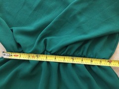 NWoT VICI 97% Polyester maxi one shoulder Lined Dress Emerald size M