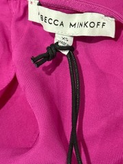 REBECCA MINKOFF Ruched Solid pink Mini Dress size XS