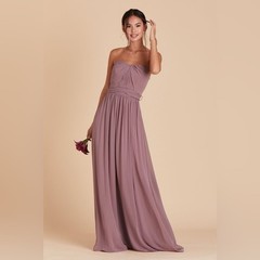 Birdy Grey Grace Convertible Chiffon dress mauve Maxi dress wedding guest prom