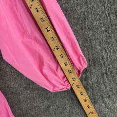 Rhode Dress Small Ella in Prism Pink Mini Ruffle Balloon Sleeve Cotton Boho Cute